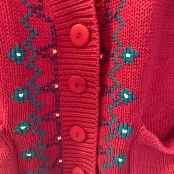 RETRO-CHARTER Collection  Cardigan-Pink​​​ - Picture 3 of 6